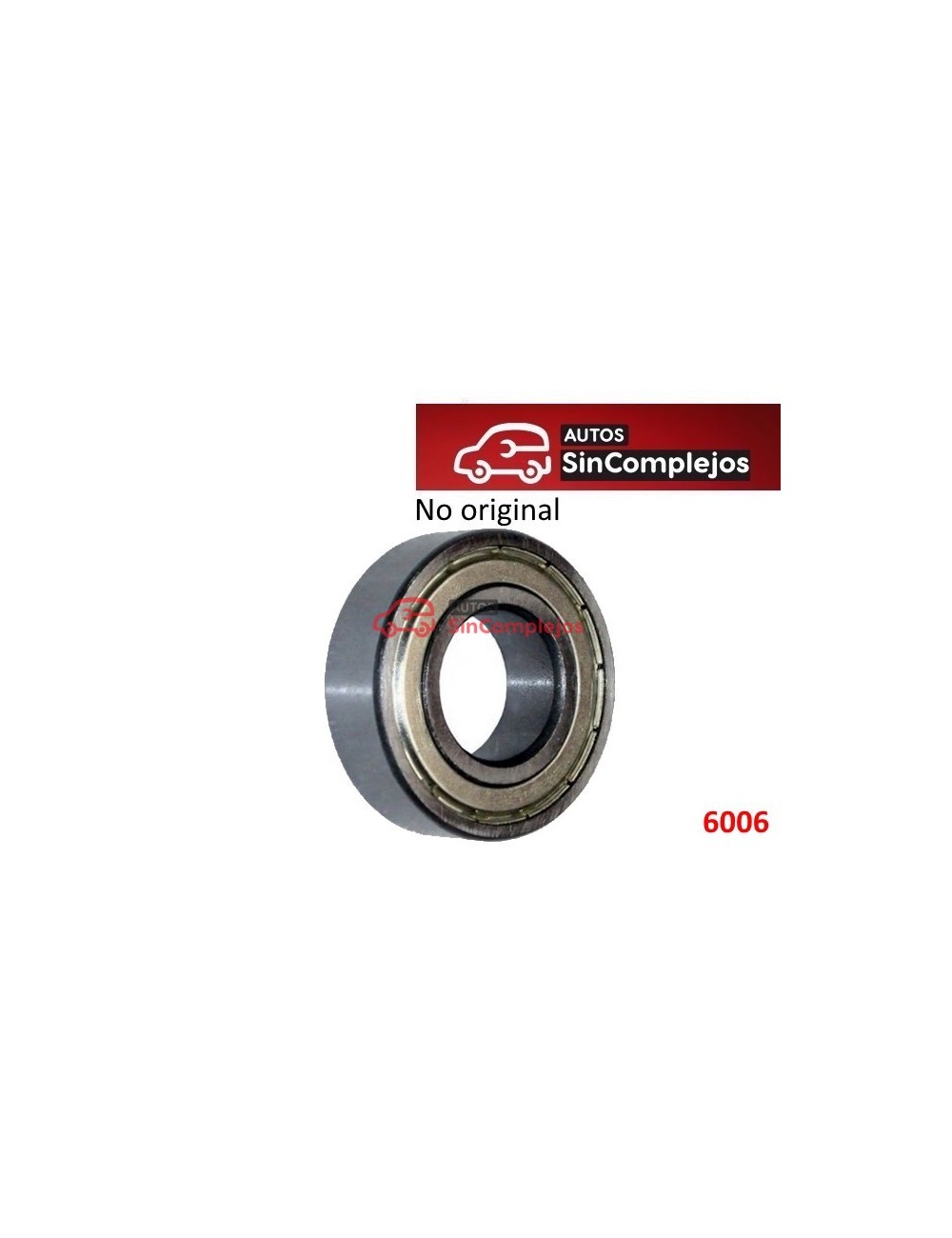 RODAMIENTO BUJE DELANTERO / TRASERO. 6006