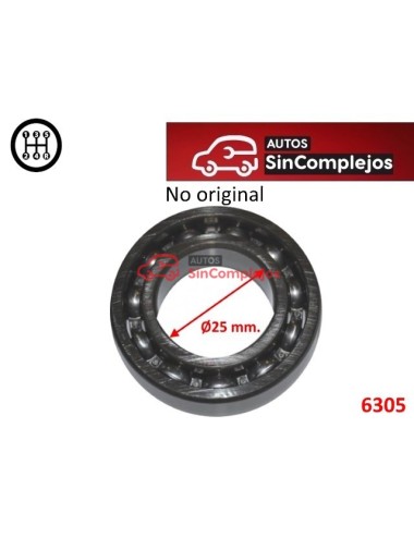 RODAMIENTO CAJA DE CAMBIO COMEX. NO ORIGINAL. 6305.  Ø25 x  Ø62 x 17