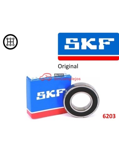 RODAMIENTO CAJA DE CAMBIO O INVERSORA. SKF. 6203. Ø17 X Ø40 X 12