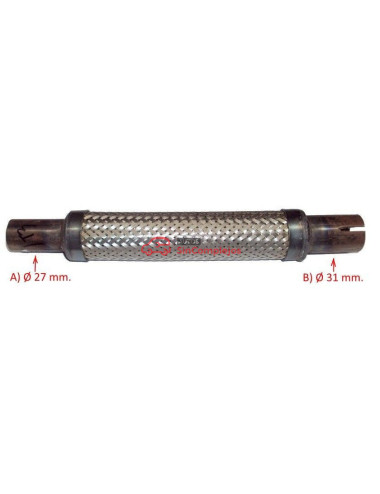 FLEXIBLE DE ESCAPE ITALCAR T2 / T3 / KING. ORIGINAL.