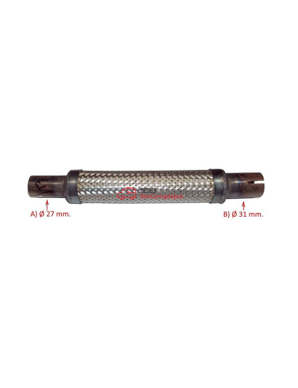FLEXIBLE DE ESCAPE ITALCAR T2 / T3 / KING. ORIGINAL. FLEXIBLE DE ESCAPE ITALCAR T2 / T3 / KING. ORIGINAL.