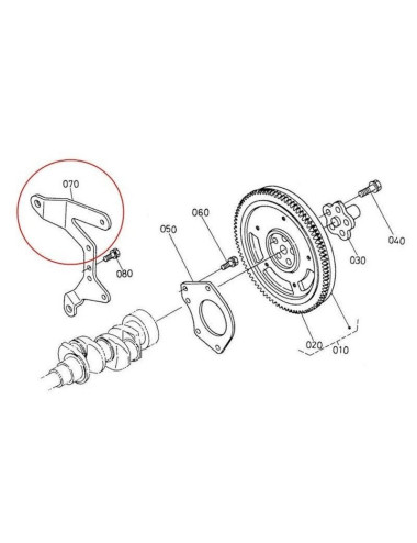 SOPORTE MOTOR-CAJA INVERSORA LADO VOLANTE