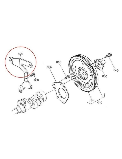 SOPORTE MOTOR-CAJA INVERSORA LADO VOLANTE AIXAM. 1666725331