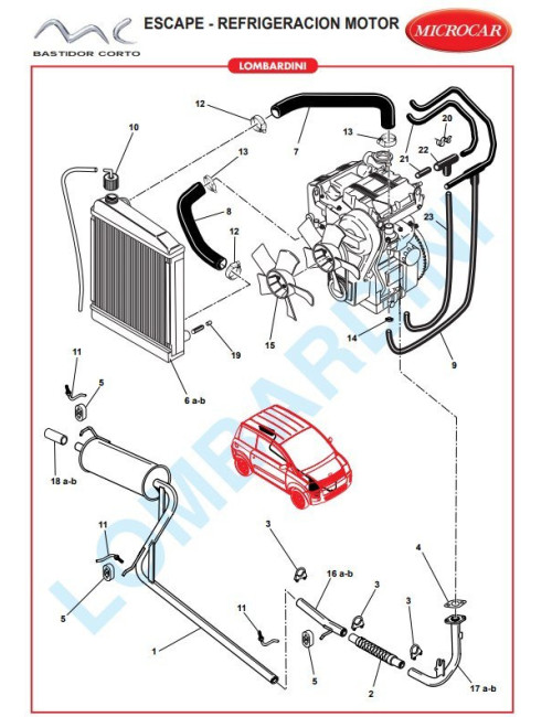 RADIADOR DE AGUA DE ALUMINIO MC/ VIRGO / CH26 / CH32
