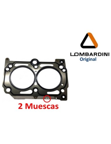 JUNTA DE CULATA LOMBARDINI LDW502. 2 MUESCAS. ORIGINAL.