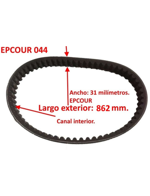 CORREA DE VARIADOR DE CAJA CAMBIO. EPCOUR 044. BD52-2172