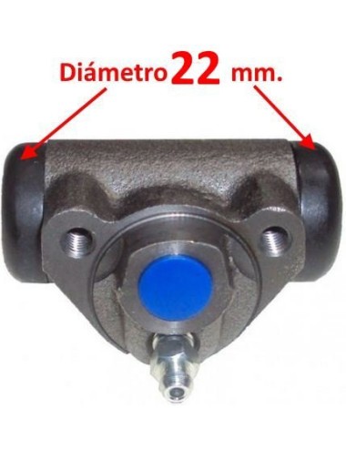 CILINDRO O BOMBIN DE FRENOS Ø22 MILIMETROS. NO ORIGINAL.