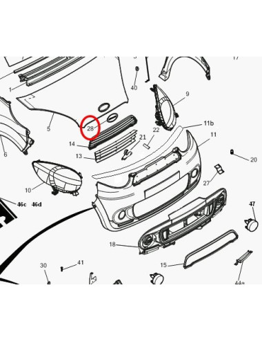 EMBLEMA DELANTERO MICRCAR MGO/M8/F8C. 1006319.