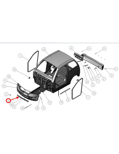 DEFLECTOR DELANTERO LIGIER 0081786