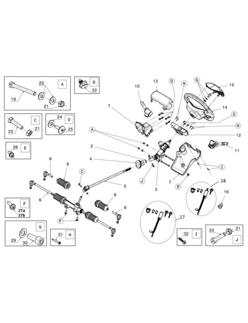 BIELETA DE DIRECCION O ROTULA AXIAL LIGIER JS50L F1 / IXO