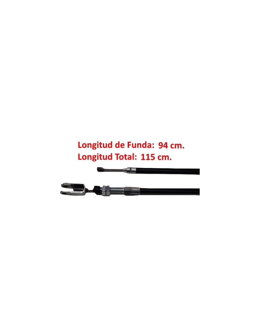 NO ORIGINAL. CABLE FRENO MANO CH26/CH28/CH30 NO ORIGINAL. CABLE FRENO MANO CH26/CH28/CH30