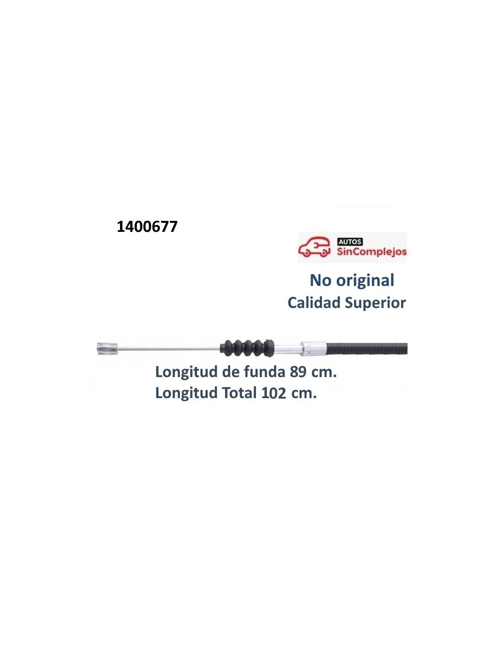 CABLE DE FRENO MANO M.GO / DUÉ / JS50. 1400677. CALIDAD SUPERIOR. CABLE DE FRENO MANO M.GO / DUÉ / JS50. 1400677. CALIDAD SUPERIOR.