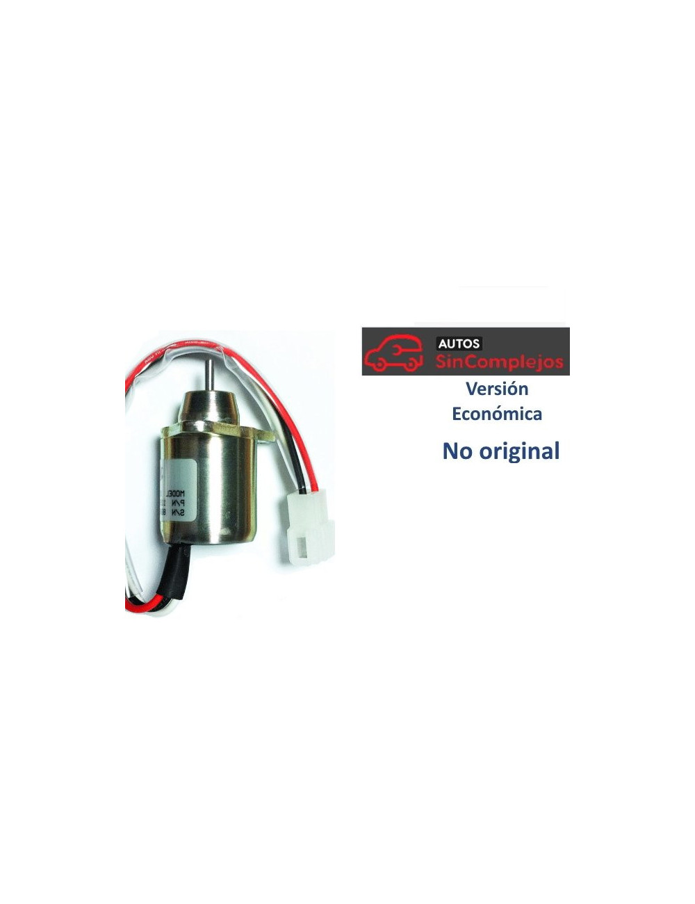 NO ORIGINAL. SOLENOIDE PARO MOTOR YANMAR. NO ORIGINAL. SOLENOIDE PARO MOTOR YANMAR.