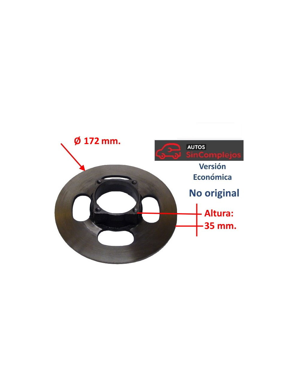 DISCO DE FRENO DELANTERO 172MM DISCO DE FRENO DELANTERO 172MM