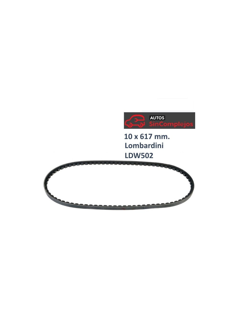 CORREA DE ALTERNADOR 10 X 617 MM. LOMBARDINI LDW502. CORREA DE ALTERNADOR 10 X 617 MM. LOMBARDINI LDW502.